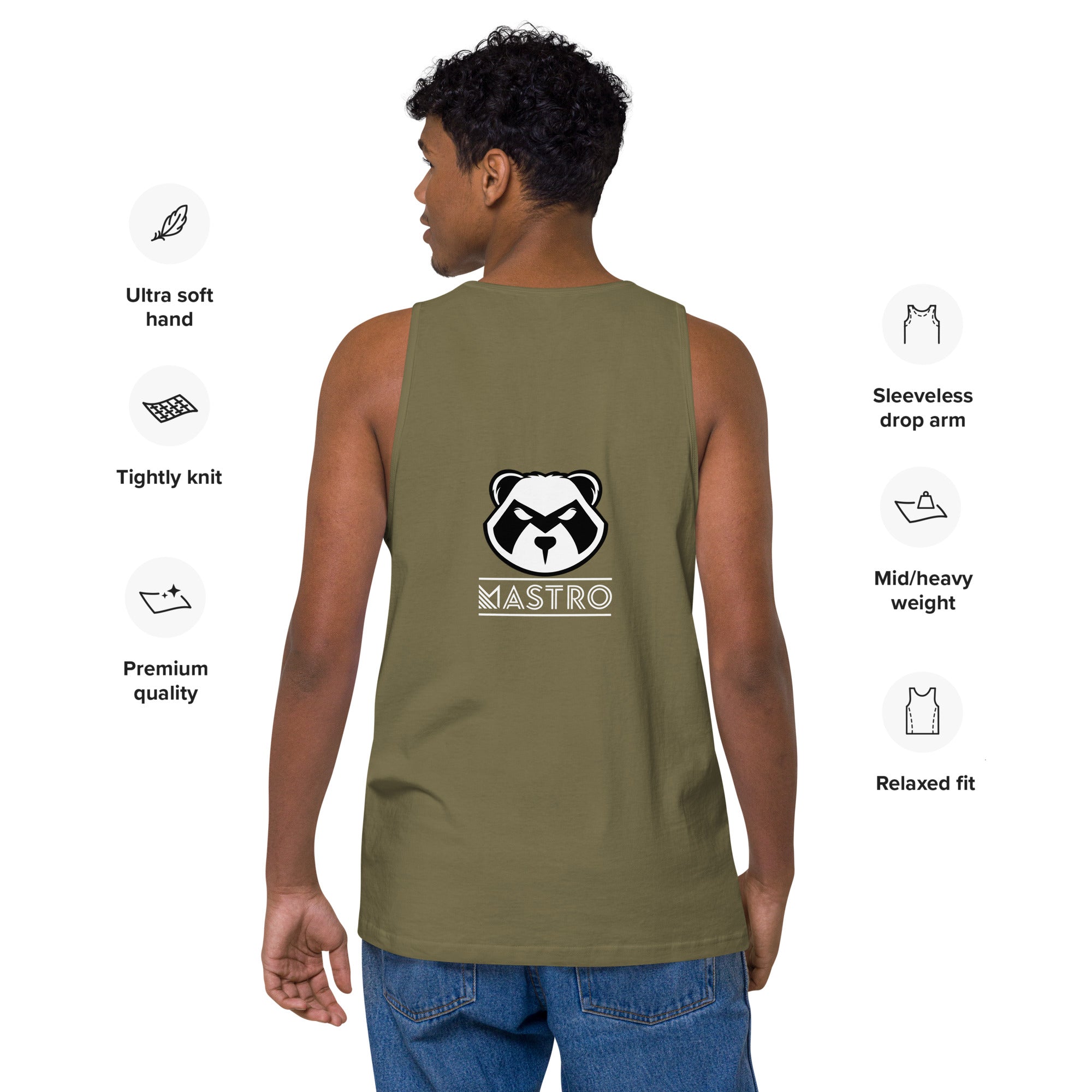 THE Men’s Panda Mastro Zone tank top