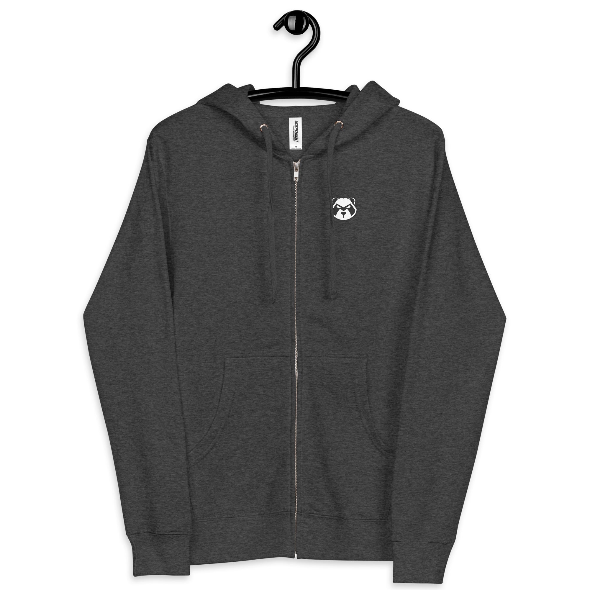 Panda Mastro Logo Unisex fleece zip up hoodie