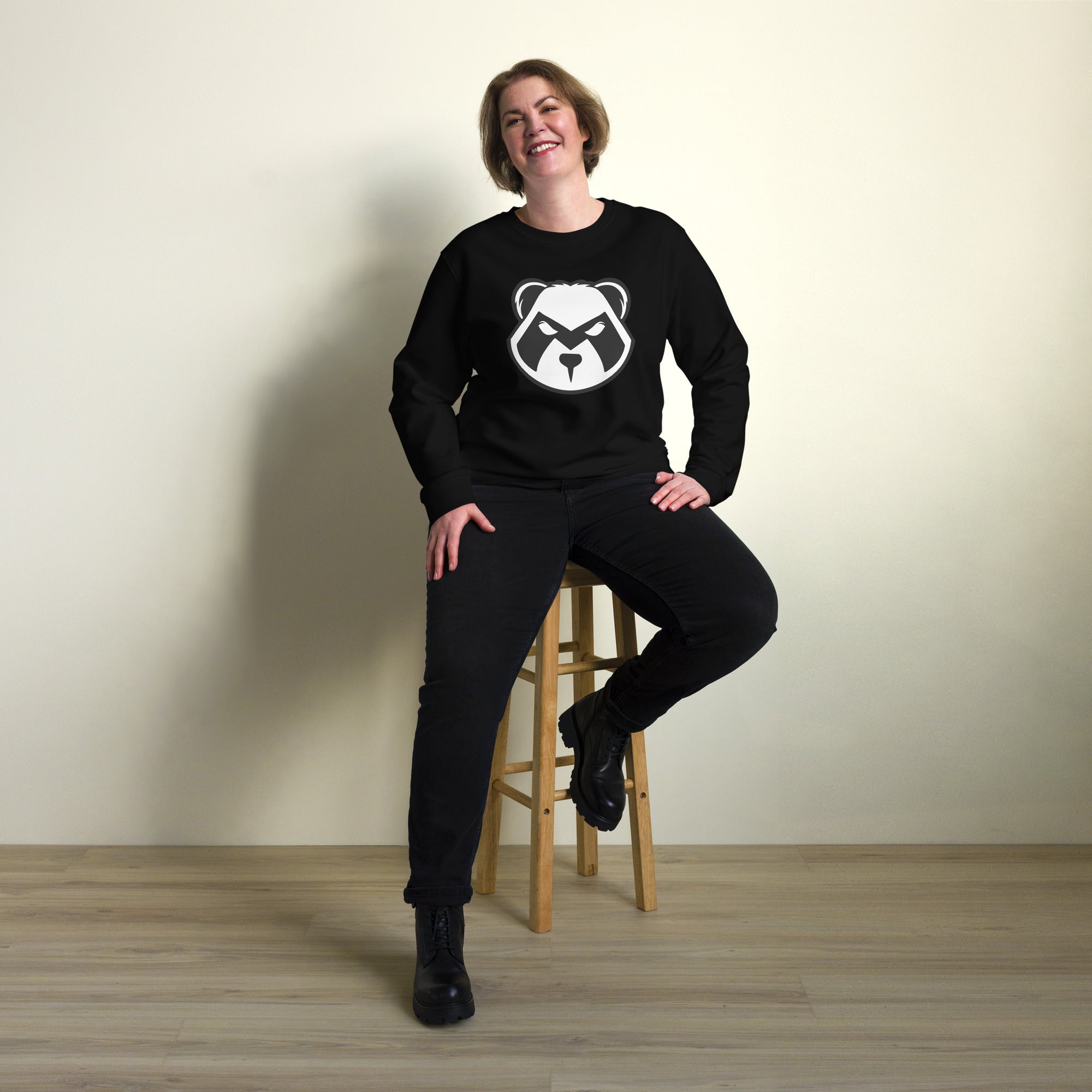 Panda Mastro Logo Unisex organic sweatshirt