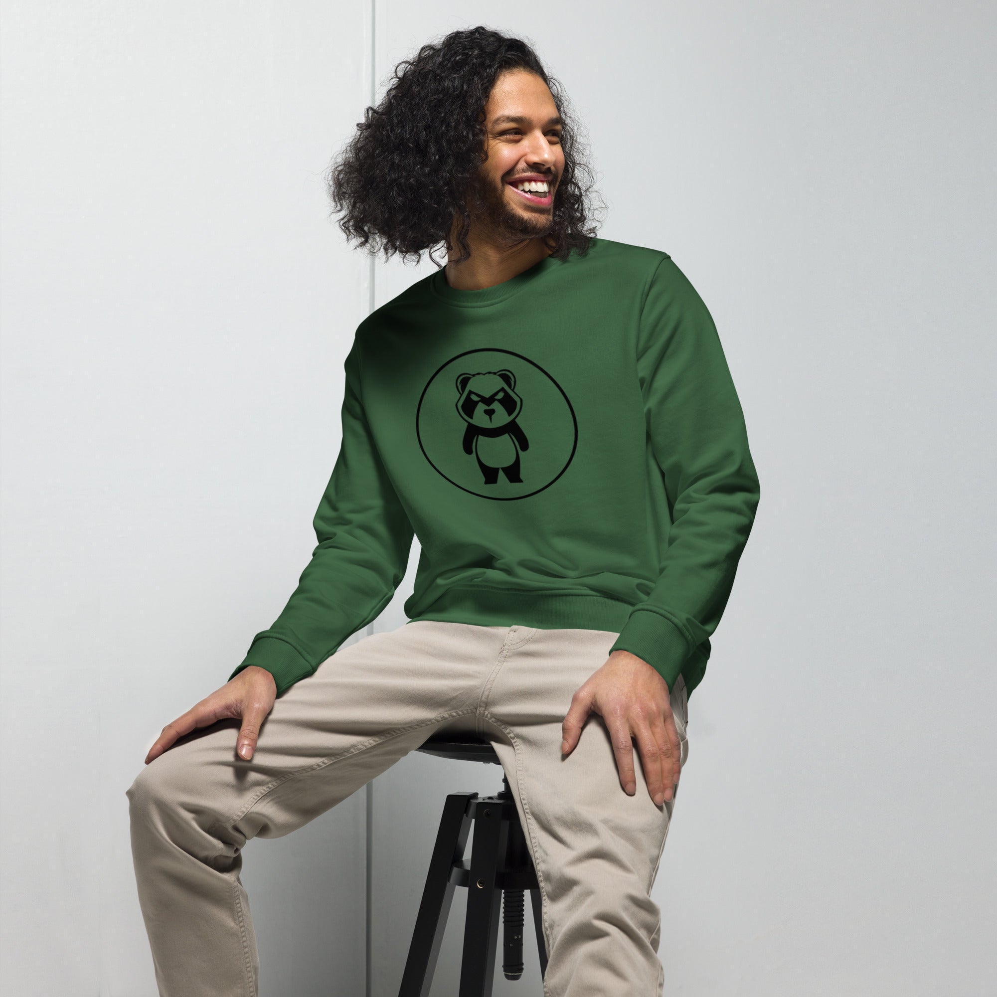 Panda Circle Mastro Logo Unisex organic sweatshirt