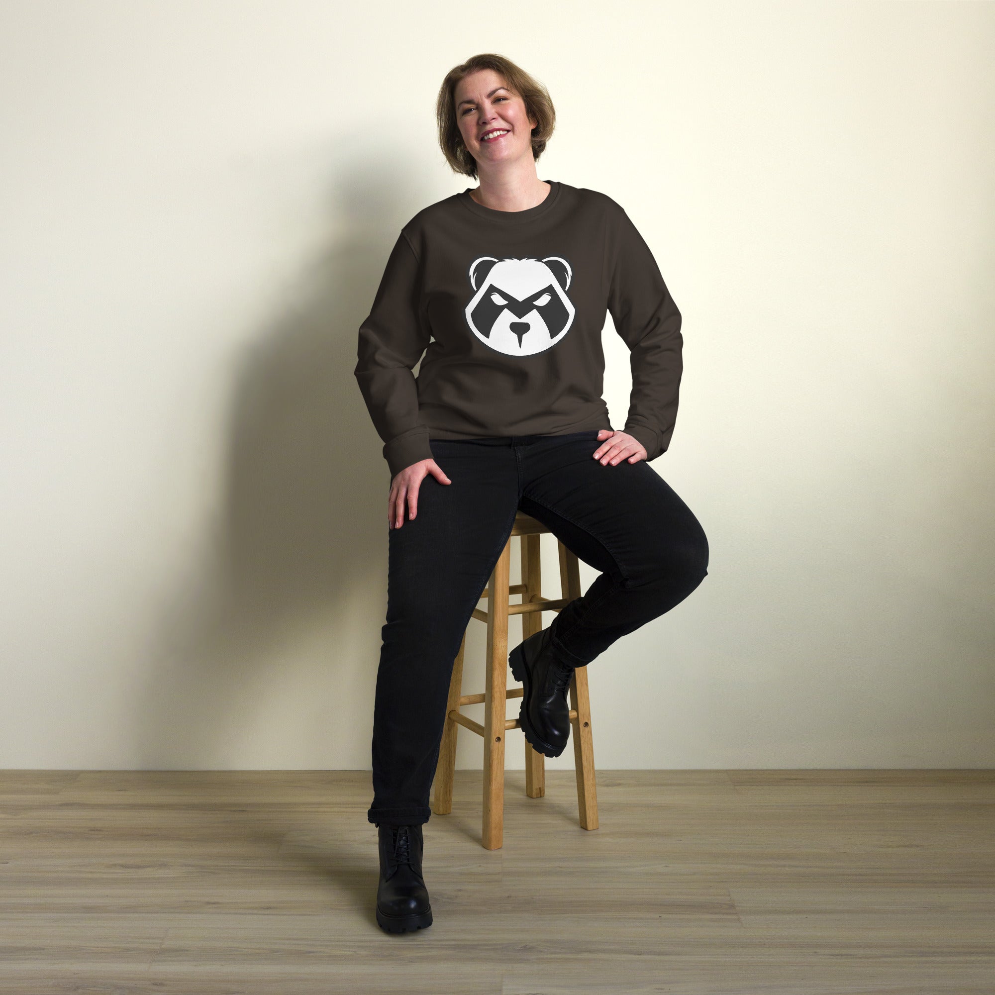 Panda Mastro Logo Unisex organic sweatshirt