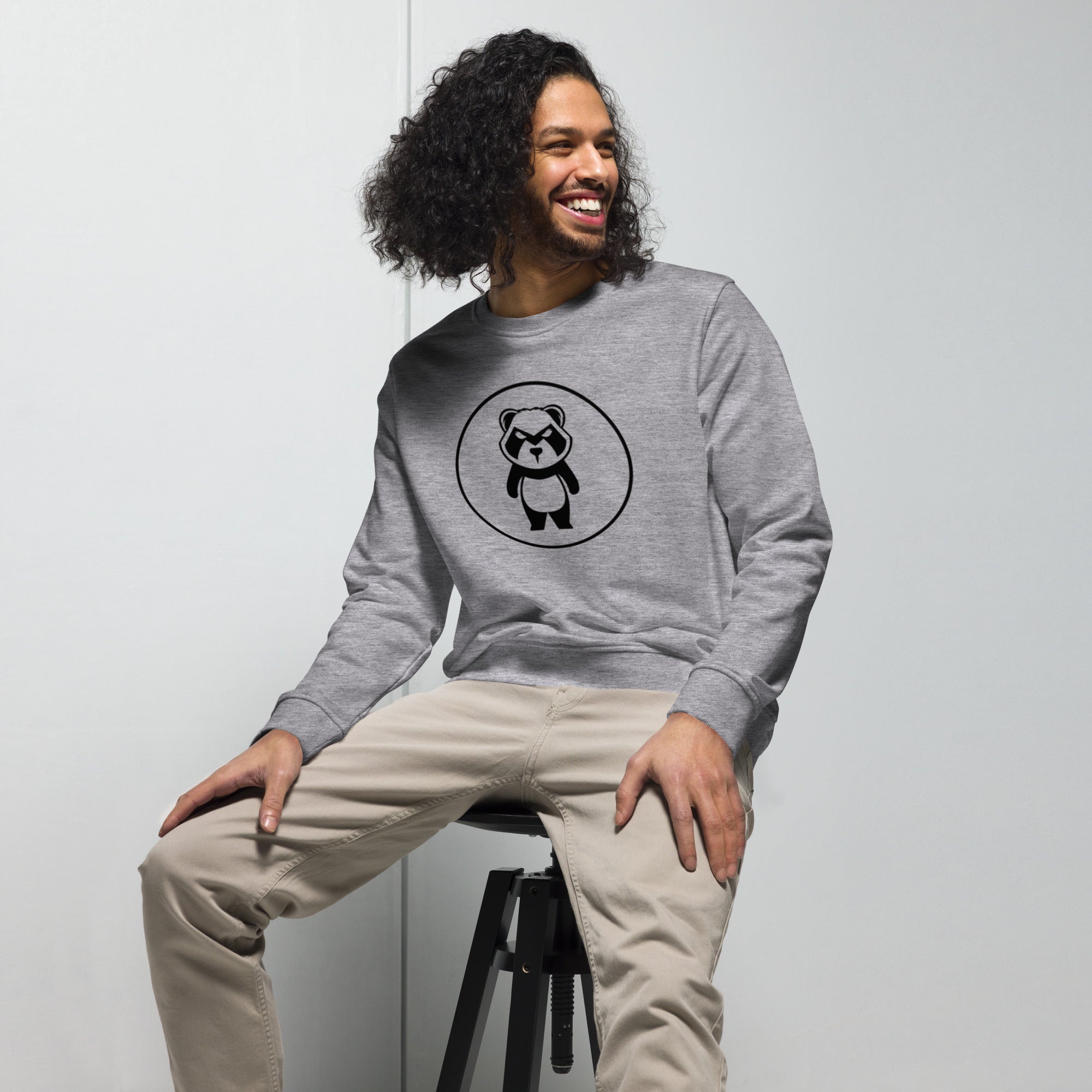 Panda Circle Mastro Logo Unisex organic sweatshirt