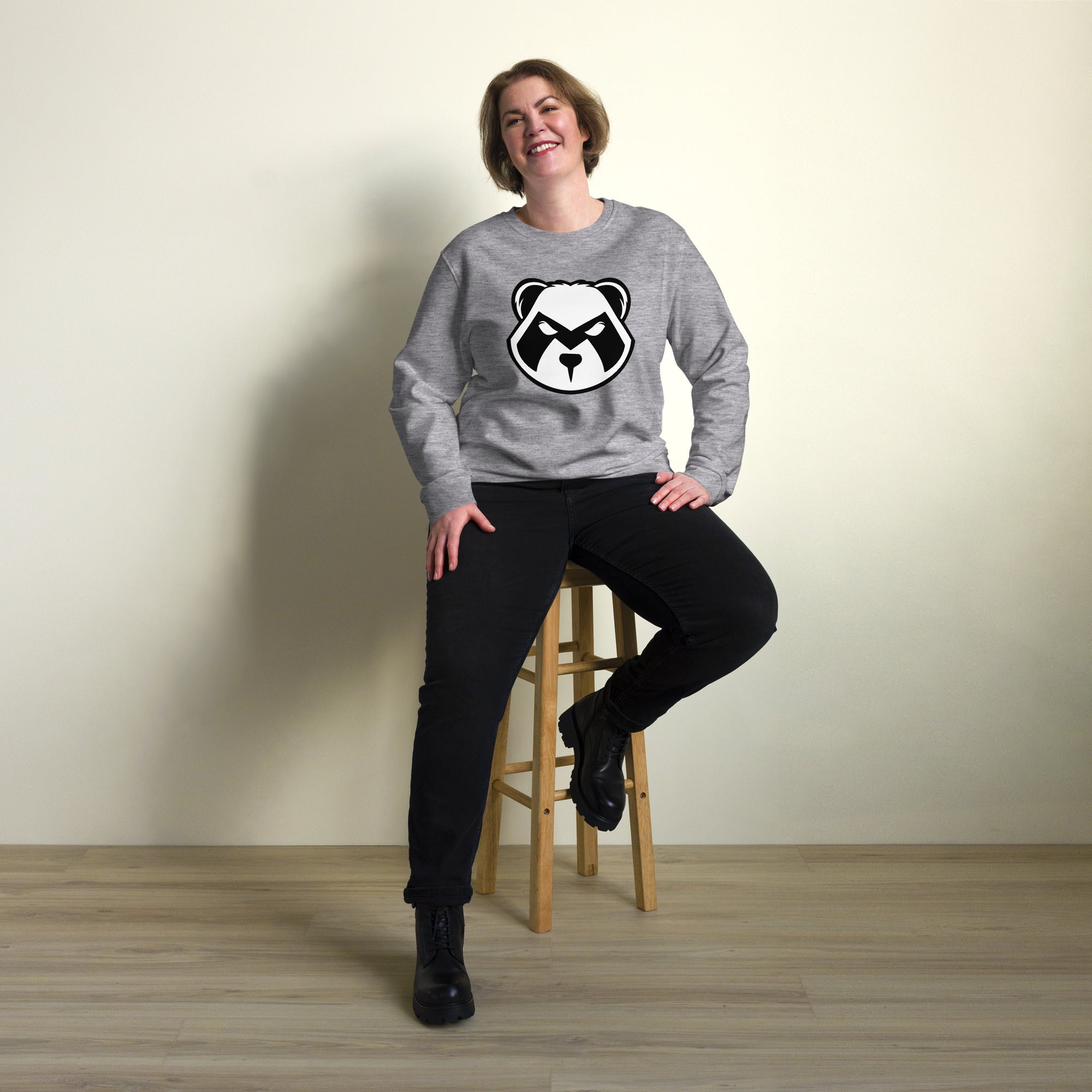 Panda Mastro Logo Unisex organic sweatshirt