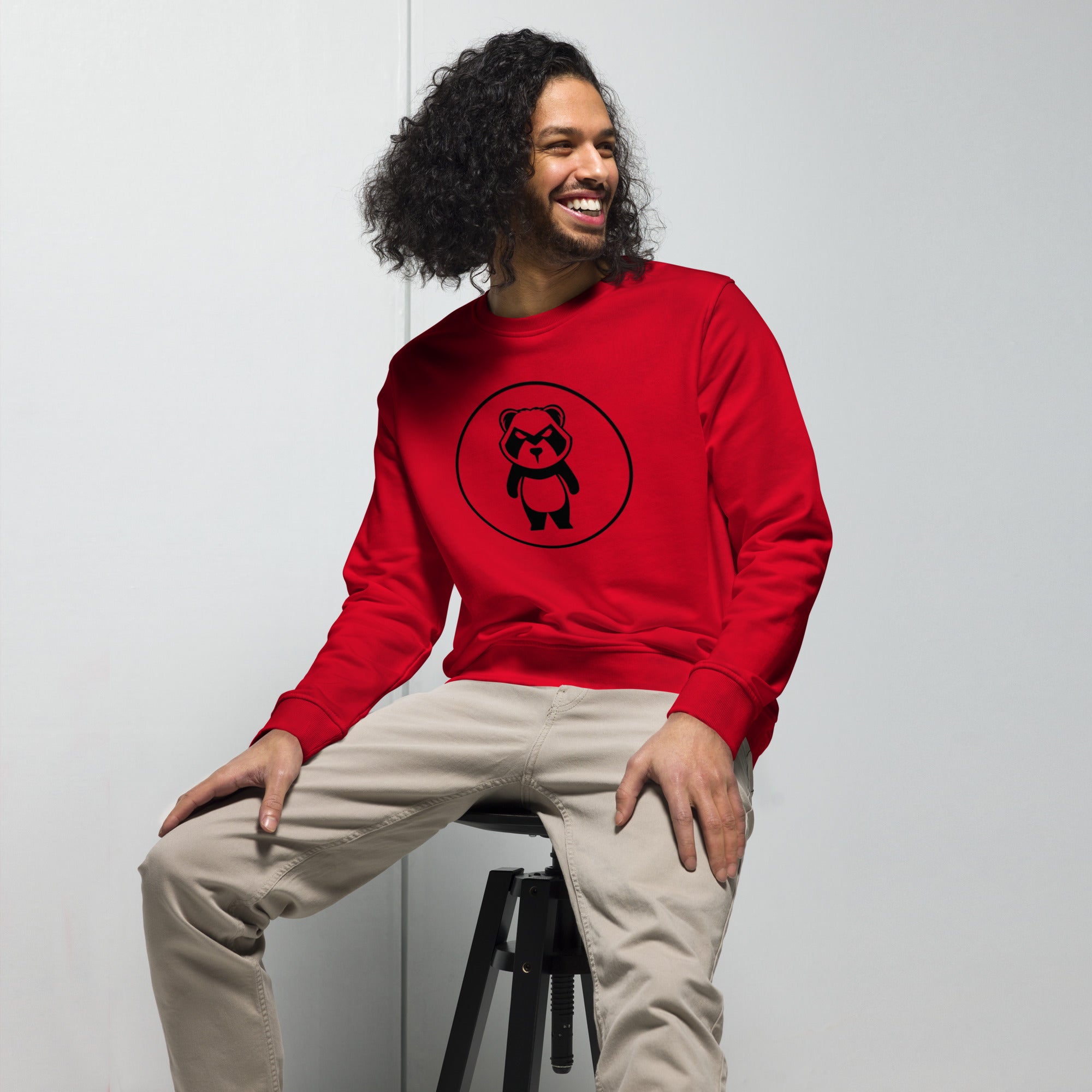 Panda Circle Mastro Logo Unisex organic sweatshirt