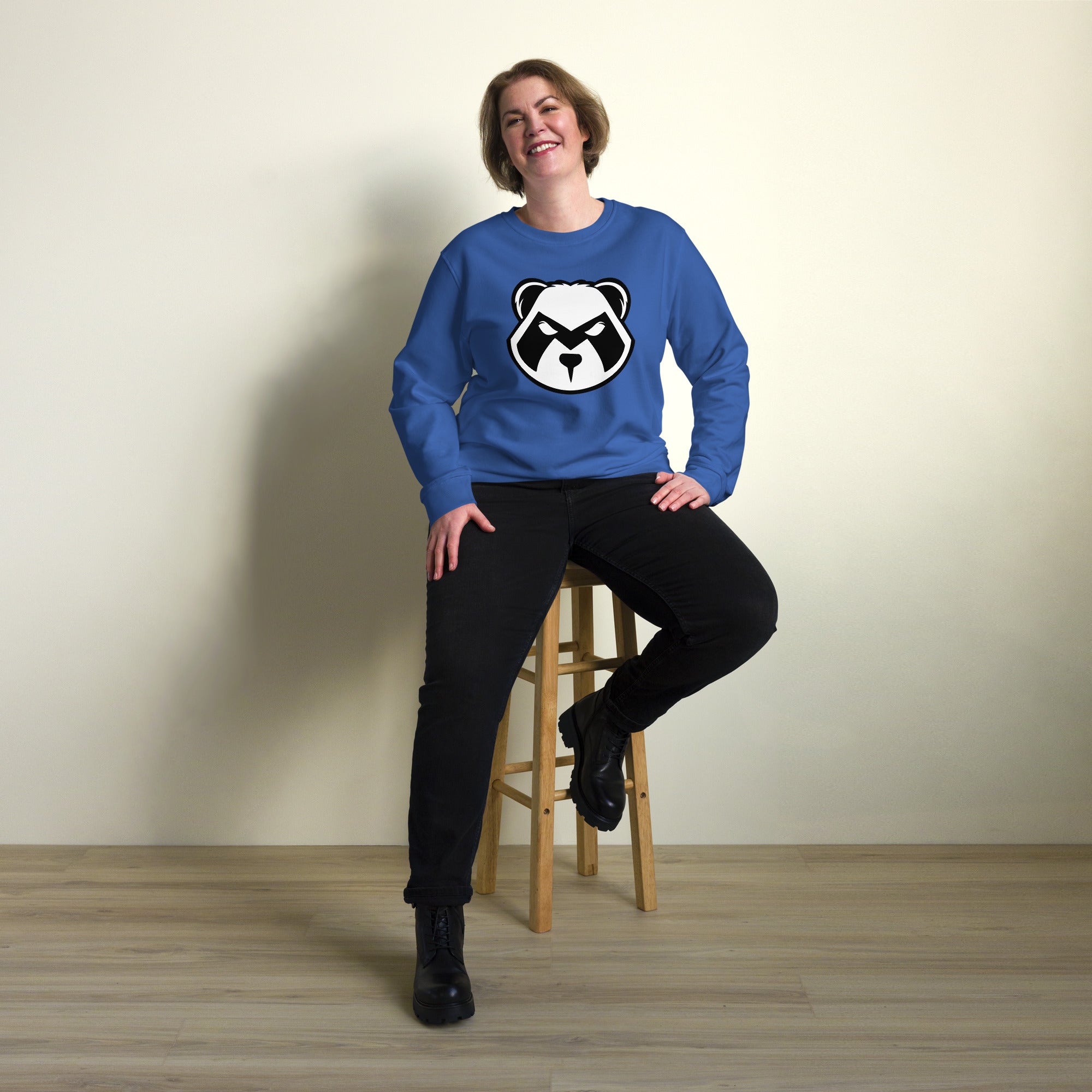 Panda Mastro Logo Unisex organic sweatshirt