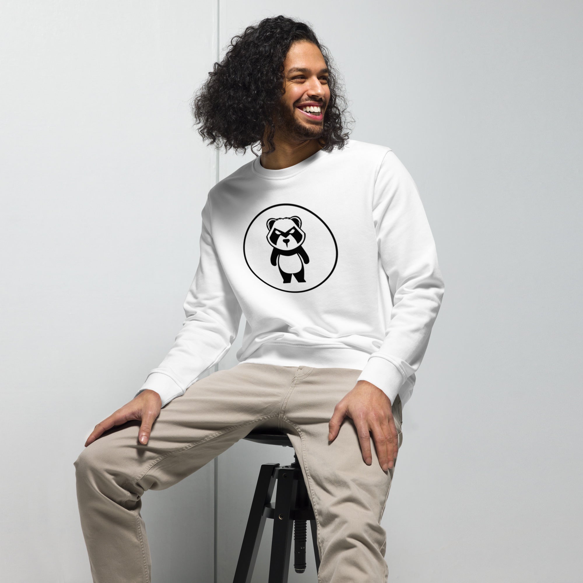 Panda Circle Mastro Logo Unisex organic sweatshirt