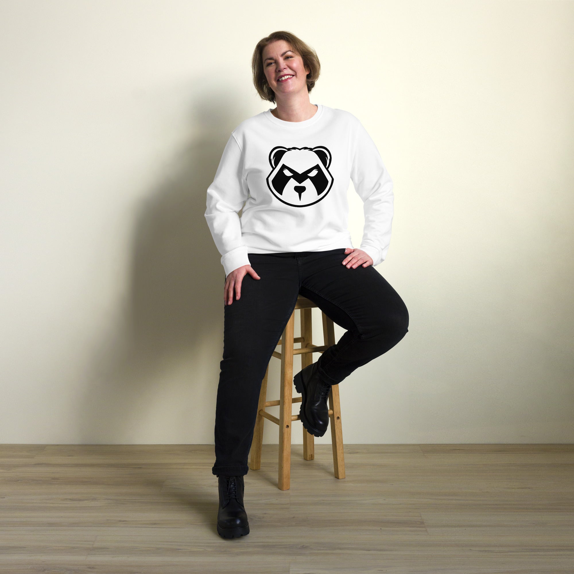 Panda Mastro Logo Unisex organic sweatshirt